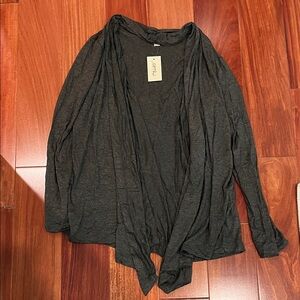 Simlu Flowy Black Cardigan Size XL